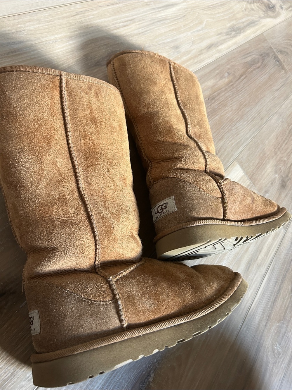 UGG Chestnut Suede Classic Tall Boots